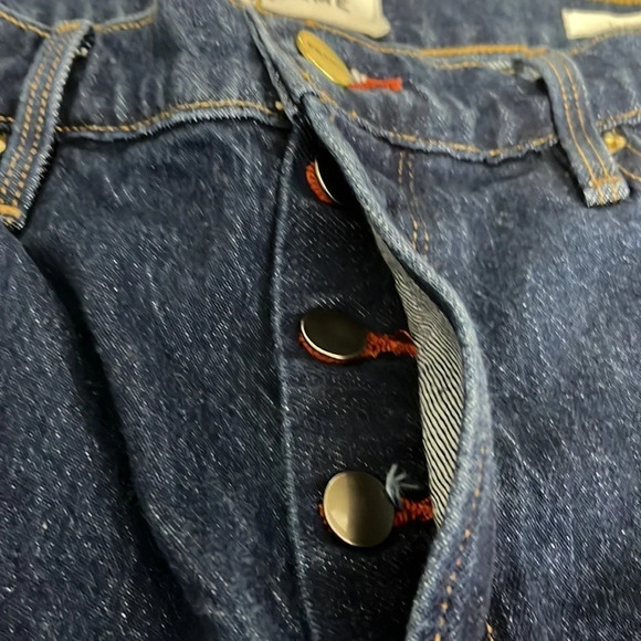 Frame Le Original High Rise Straight Leg Button Fly Jeans Vintage Rinse - Sz 32 - Picture 7 of 9